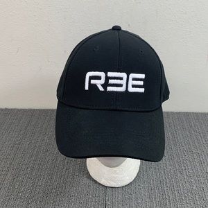 REE Automotive Fitted Hat Mens One Size Black White Stretch Basecall Cap Ombre
